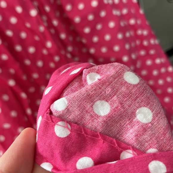 Pink Polka Dot Smocked Butterfly Dress Mom & Me - Picture 3 of 6